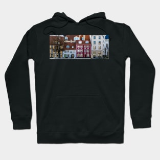 Traditional medieval houses in Old Riga Town, Latvia Hoodie